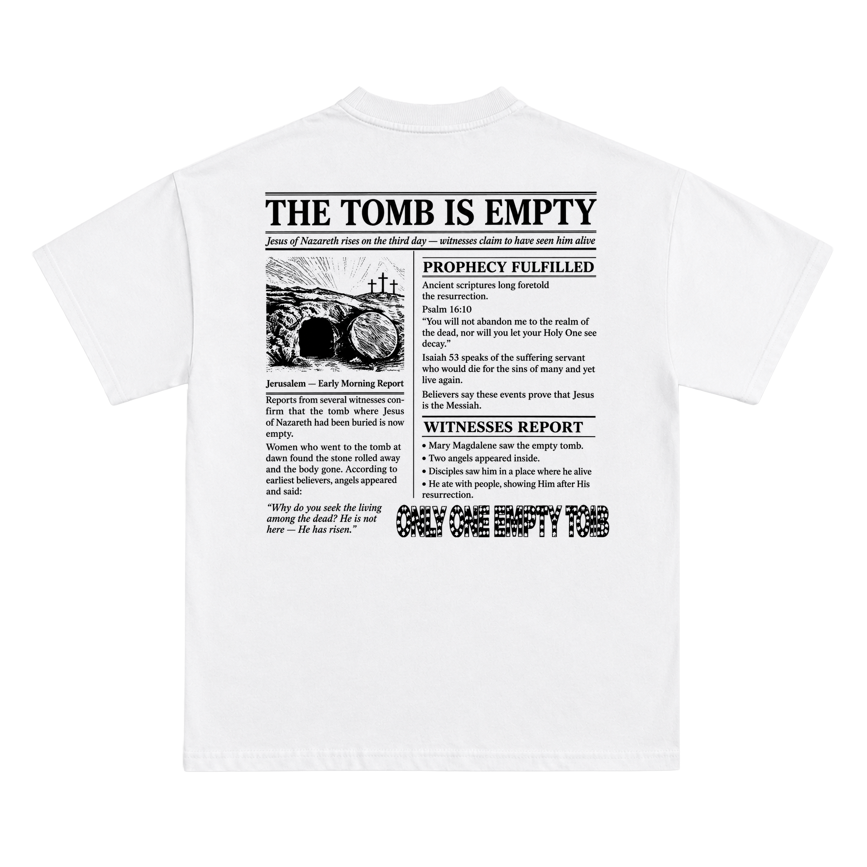THE TOMB IS EMPTY